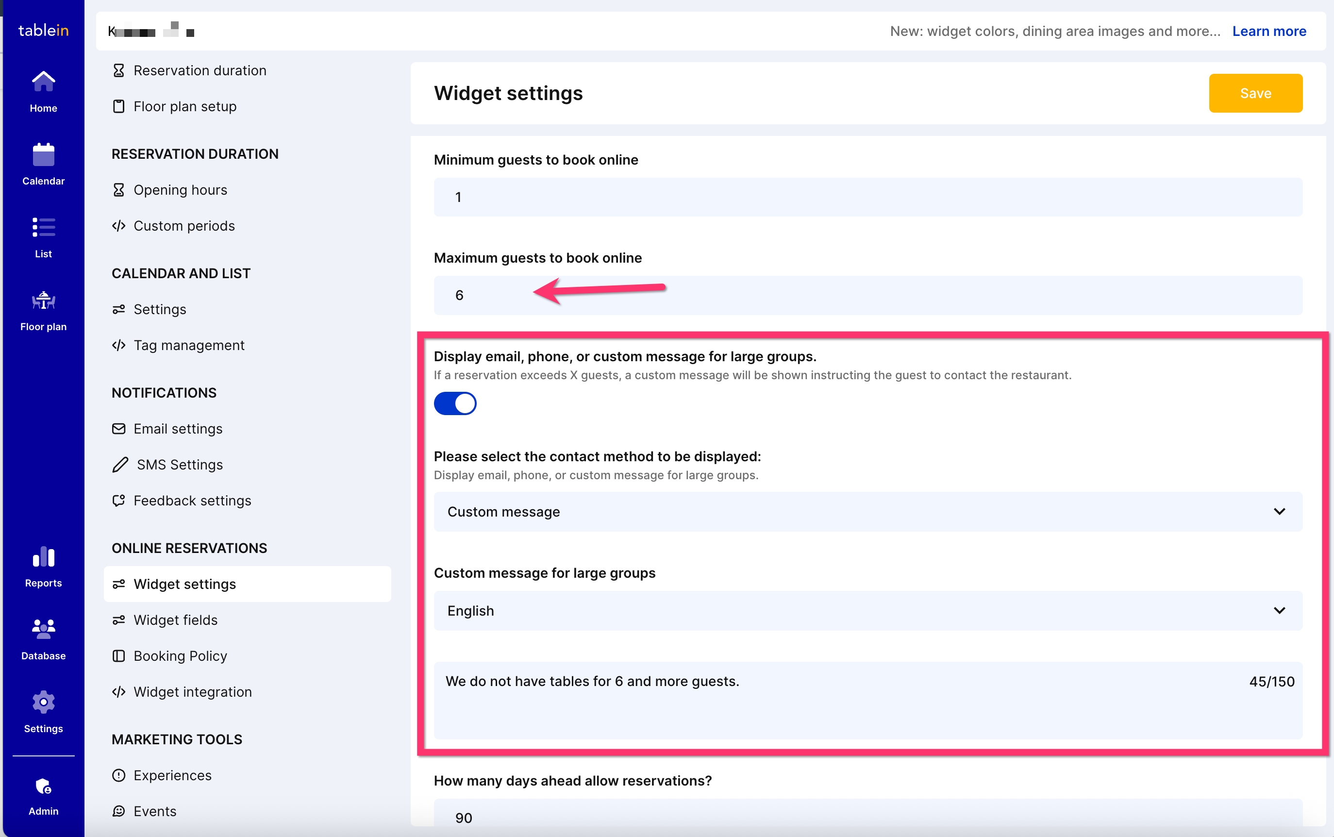 https://admin.tablein.com/settings/online-reservations/widget-settings